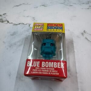 Blue Bomber Funko Keychain
